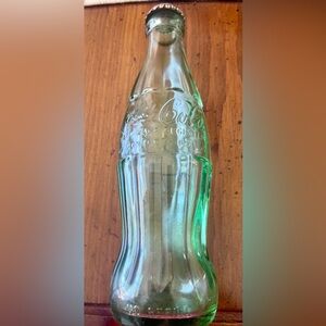 1923 Antique Coca-Cola Embossed Green Glass Bottle